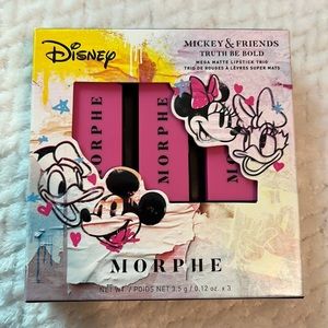 Morphe Mickey and Friends Truth Be Bold mega matte lipstick trio
